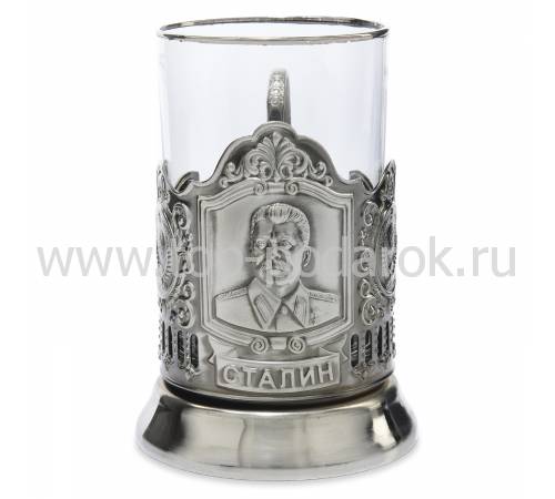 Подстаканник никелированный "Сталин" со стаканом RV0036752CG