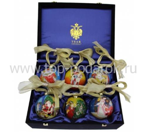 Набор из 4 ёлочных шаров "Щелкунчик" Faberge & Tsar 680531