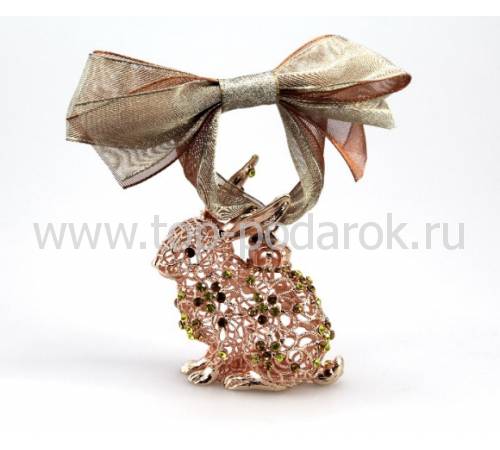 Ёлочная игрушка "Кролик" Faberge & Tsar (янтарный) 130826