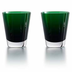 Набор из 2-х зелёных стаканов для сока "Mosaique" Baccarat 2811182