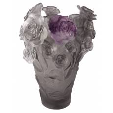 Ваза для цветов "Rose Passion" серо-фиолетовая (h=35) Daum (Лимитированная серия 500 экз.) 05308-3
