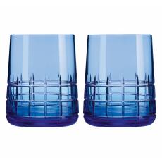 Набор из 2-х синих стаканов для воды "Graphik" (h=10) Christofle 07946250