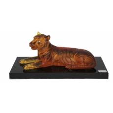 Статуэтка "Тигр лежачий" янтарный Faberge 654430