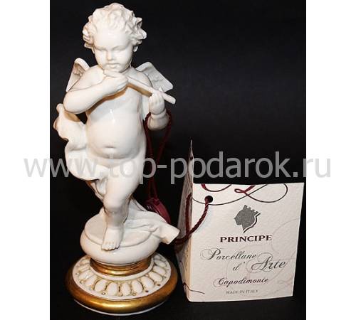 Статуэтка "Ангел с тарелками" Porcellane Principe 1053B/PP