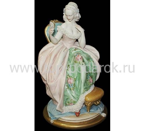 Статуэтка "Дама с зеркалом" Porcellane Principe 1036/PP
