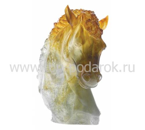 Статуэтка "Голова лошади" лиловая Cheval Daum 08023-1