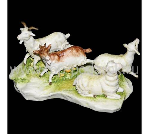 Статуэтка "Козы и овцы" Porcellane Principe 833/PP