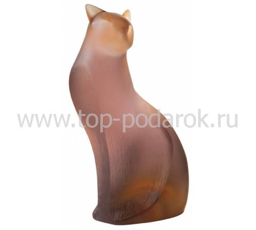 Статуэтка "Кошка" серо-розовая Daum (Лимитированная серия 375 экз.) 05304-1