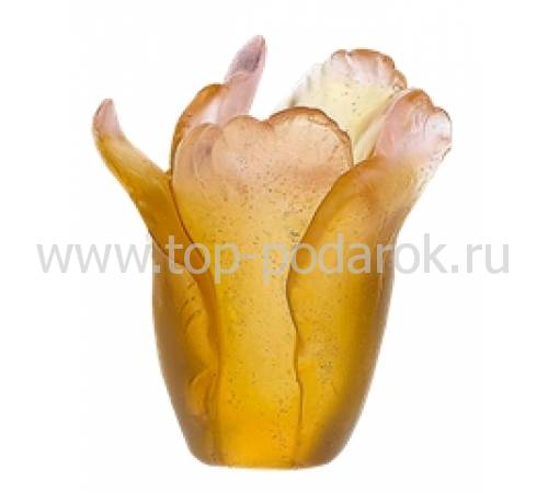 Ваза для цветов коричневая"Tulipe" Daum 05158/C