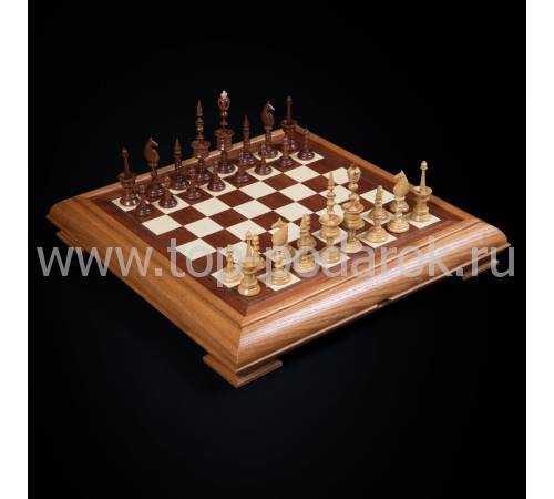 Шахматы подарочные "Селенус" (темная доска) AVTSH44