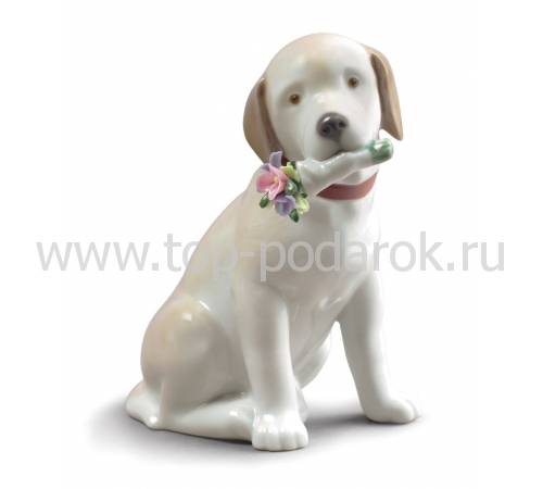 Статуэтка собака "Этот букет для Вас" Lladro 01009256
