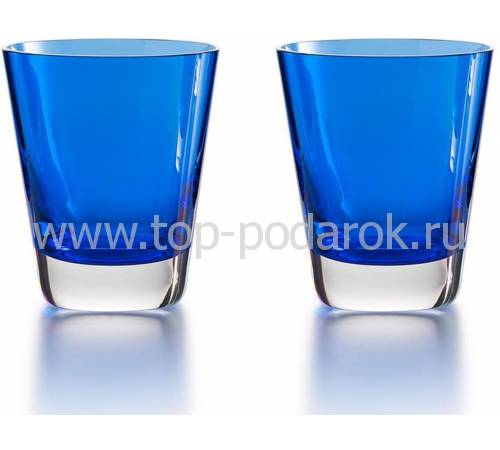 Набор из 2-х синих стаканов для сока "Mosaique" Baccarat 2811108