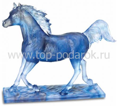 Статуэтка "Лошадь бегущая" синяя Daum (Лимитированная серия 50 экз.) 05491-2