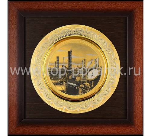 Декоративная тарелка-панно в раме "Нефть" Златоуст RV0040211CG