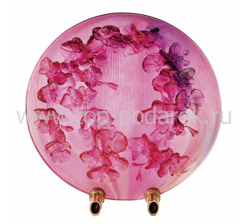 Декоративная тарелка "Орхидеи" Daum 05548