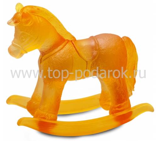 Статуэтка "Лошадка-качалка" оранжевая Daum 05509