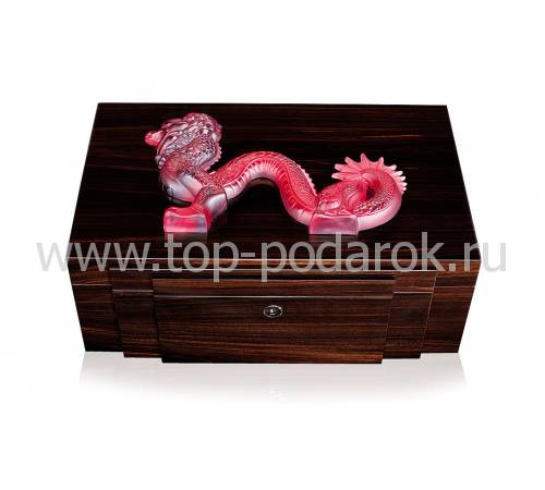 Шкатулка для украшений "Dragon" красный Lalique 10203500
