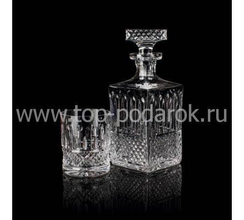 Набор из штофа и 6-ти стаканов для виски "Xenia" прозрачный Tsar Faberge 53035-6