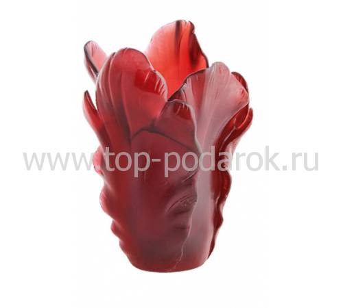 Ваза для цветов "Tulipe" красная Daum 05213-5