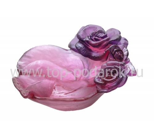 Вазочка для конфет "Rose Passion" красно-фиолетовая Daum 05289-3