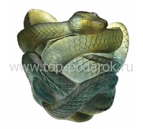 Ваза для фруктов "Змея" зелёно-серая Snakes Daum (Лимитированная серия 888 экз.) 05249-2