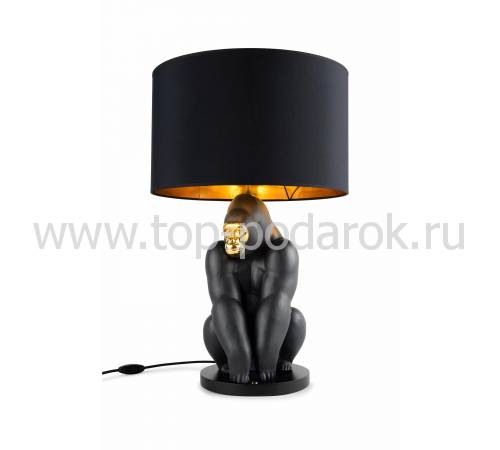 Настольная лампа "Горилла" чёрно-золотая Lladro 01024166