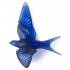Настенная статуэтка Ласточка "Hirondelles" синяя Lalique 10624900